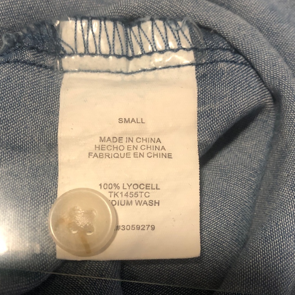 Thread & Supply Denim Chambray Shirt Dress - Blue - Picture 7 of 7